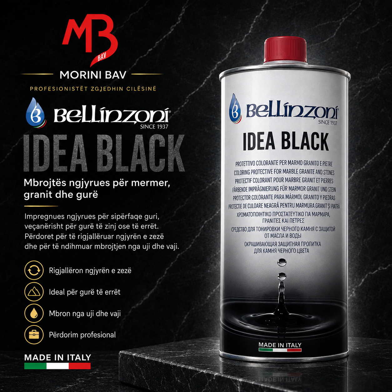 Idea Black Mbrojtës Ngjyrues i Zi (Bellinzoni)